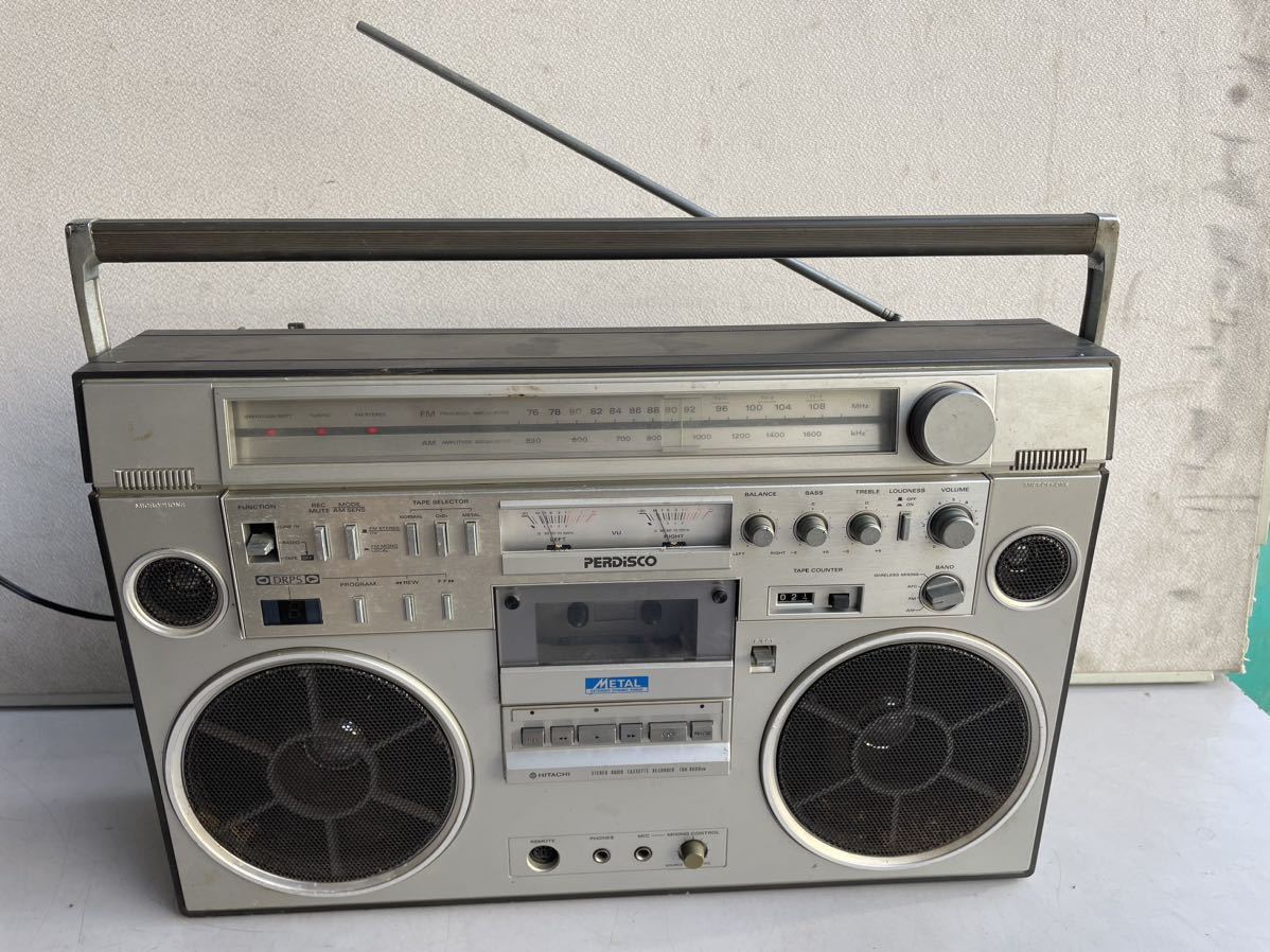 日立 TRK-8600RM AM-FM ステレオラジオカセットレコーダーラジカセ