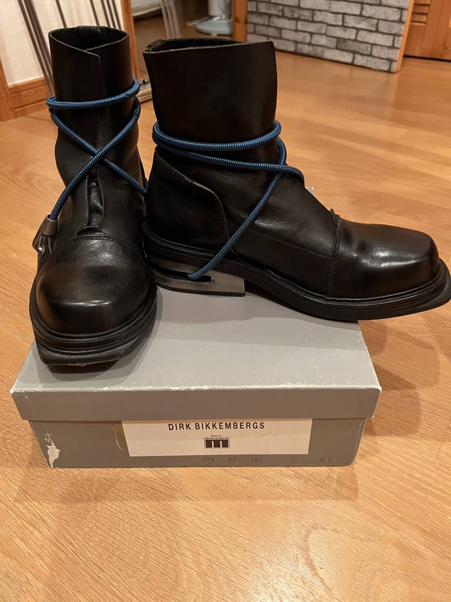 美品・希少】DIRK BIKKEMBERGS ワイヤーブーツ 黒-