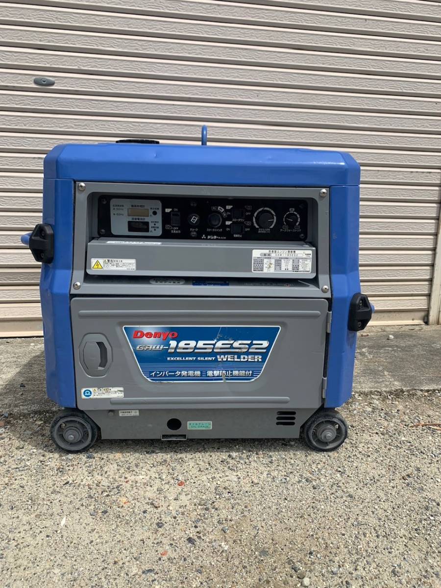 213□デンヨー防音エンジン溶接機発電機 ジャンク GAW-150ES2