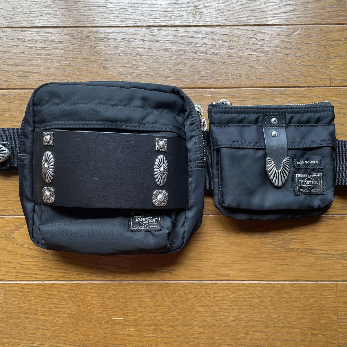 TOGA◇TOGA×PORTER/Belt Bag/ウエストバッグ/ナイロン/BLU | www