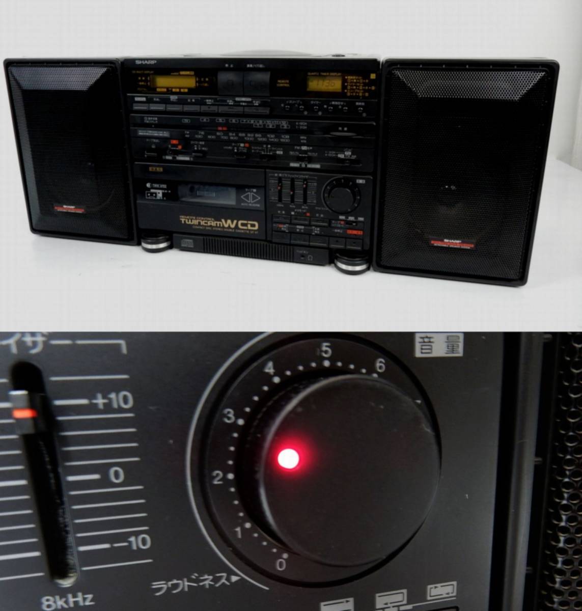 SHARP STEREO RADIO CASSETTE RECORDER QT 37 ジャンク品 - オーディオ機器