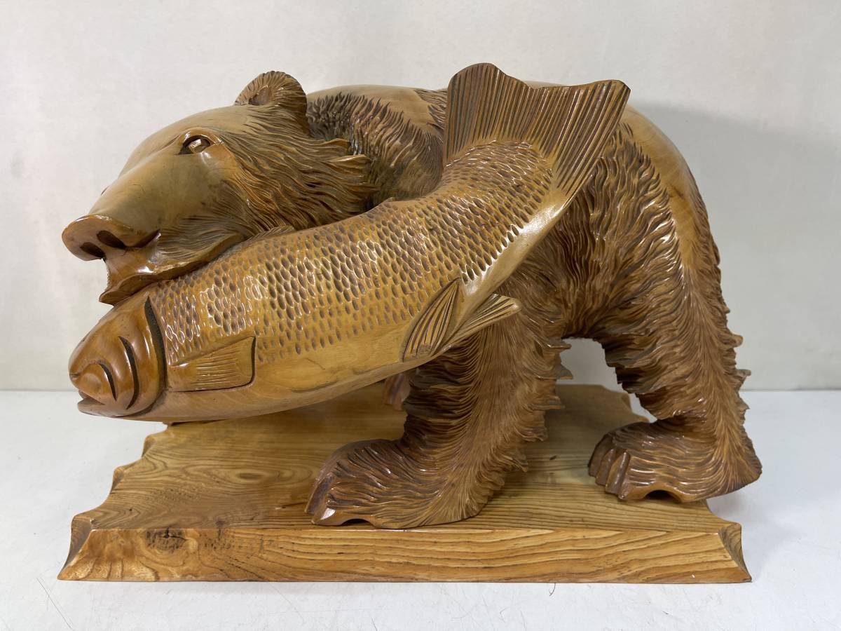最終値下げ 木彫り熊 北海道伝統工芸 木彫り熊 木彫り 熊 クマ - えぞ 