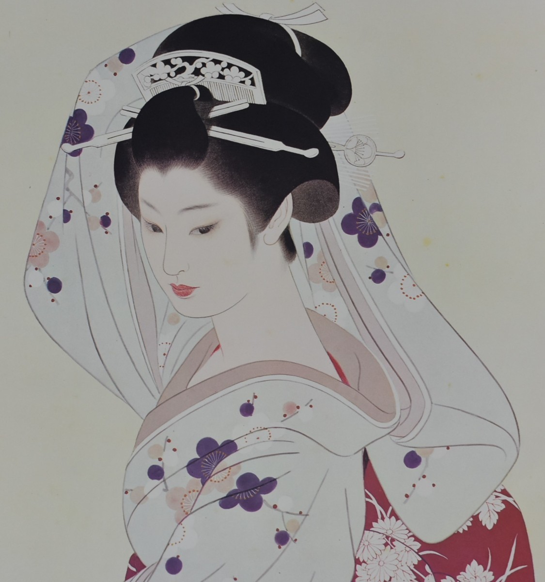 志村立美 画集「美人百態」より「春2 春駒」 昭和51年発行