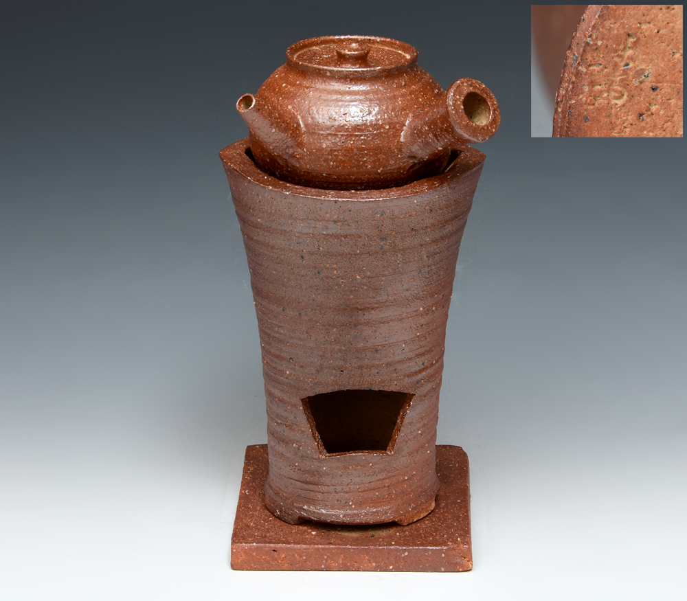 白泥 【平安春峰造白泥涼炉/白泥圓式炉台】 京