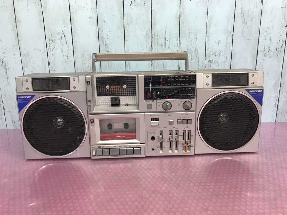 HITACHI、ラジカセ、TRKー7600、-