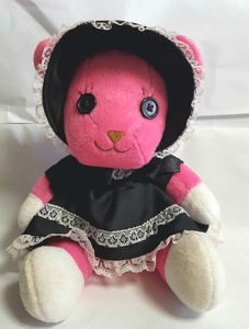 正規品 景品 非売品 タイトー ポストペット ゴスロリ モモ ぬいぐるみ POSTPET Lolita MOMO stuffed toy doll Bear プライズ TAITO ベア 熊