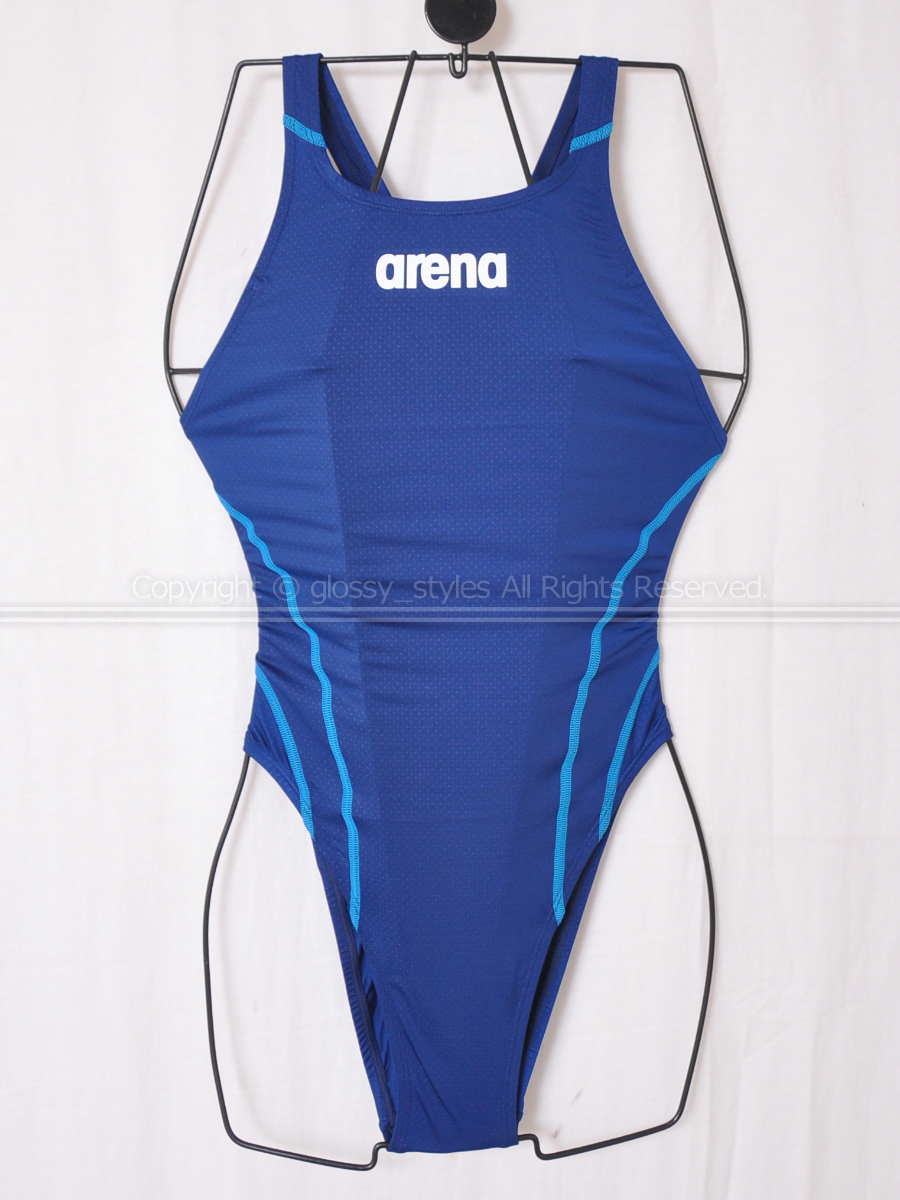 ARENA エールブルー 競泳水着 ARN-V4504W aile-bleue アリーナ Oサイズ 