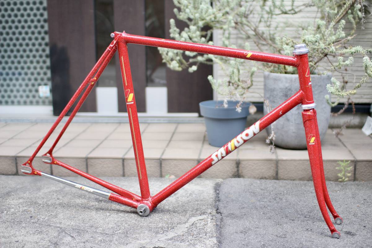 Samson ピストバイク レッド Built in the past. Born again. Frame: SAMSON Fork: @woundupforks