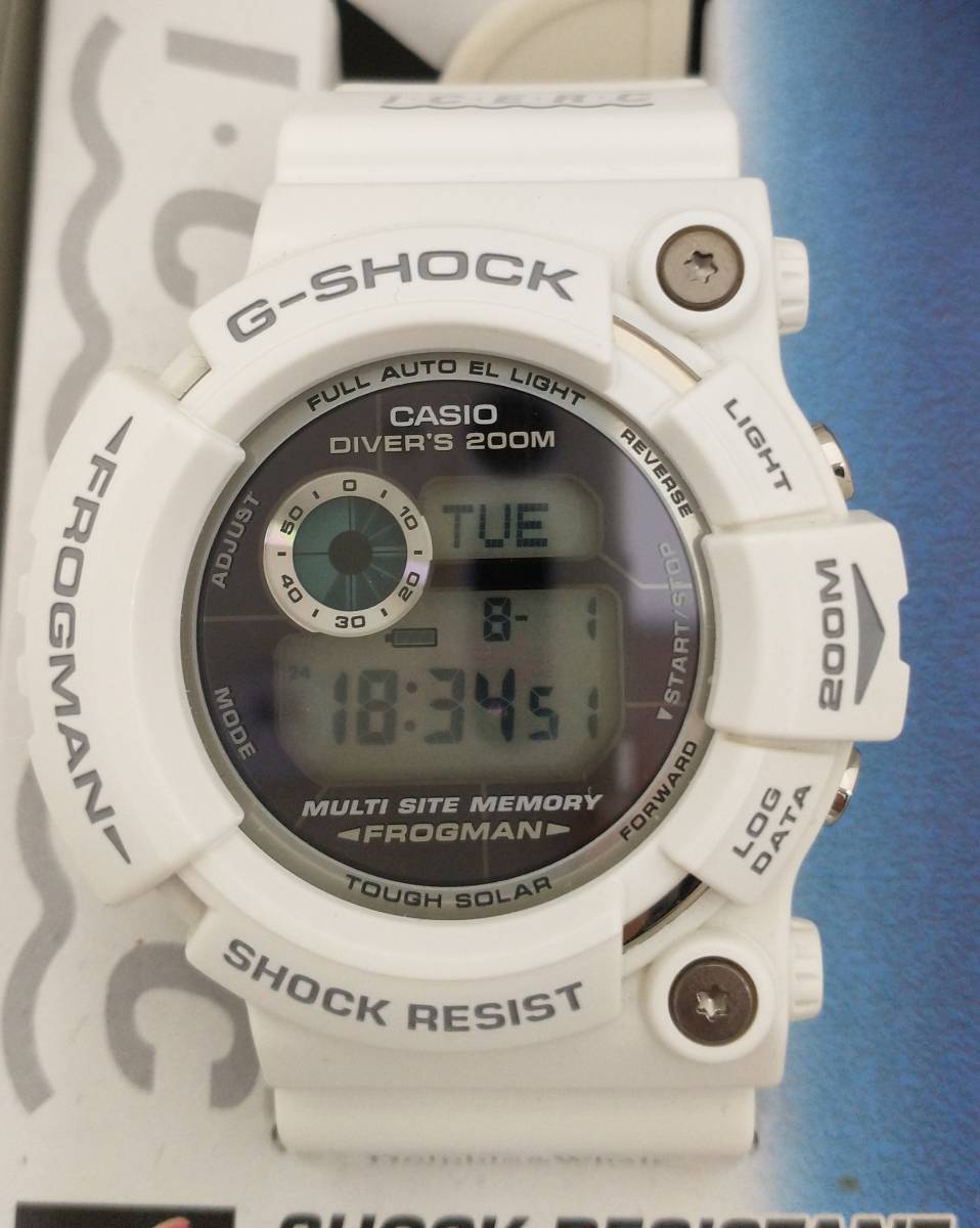 カシオ G-SHOCK フロッグマン GW-206K-7JR イルクジ 白 - 腕時計(デジタル)