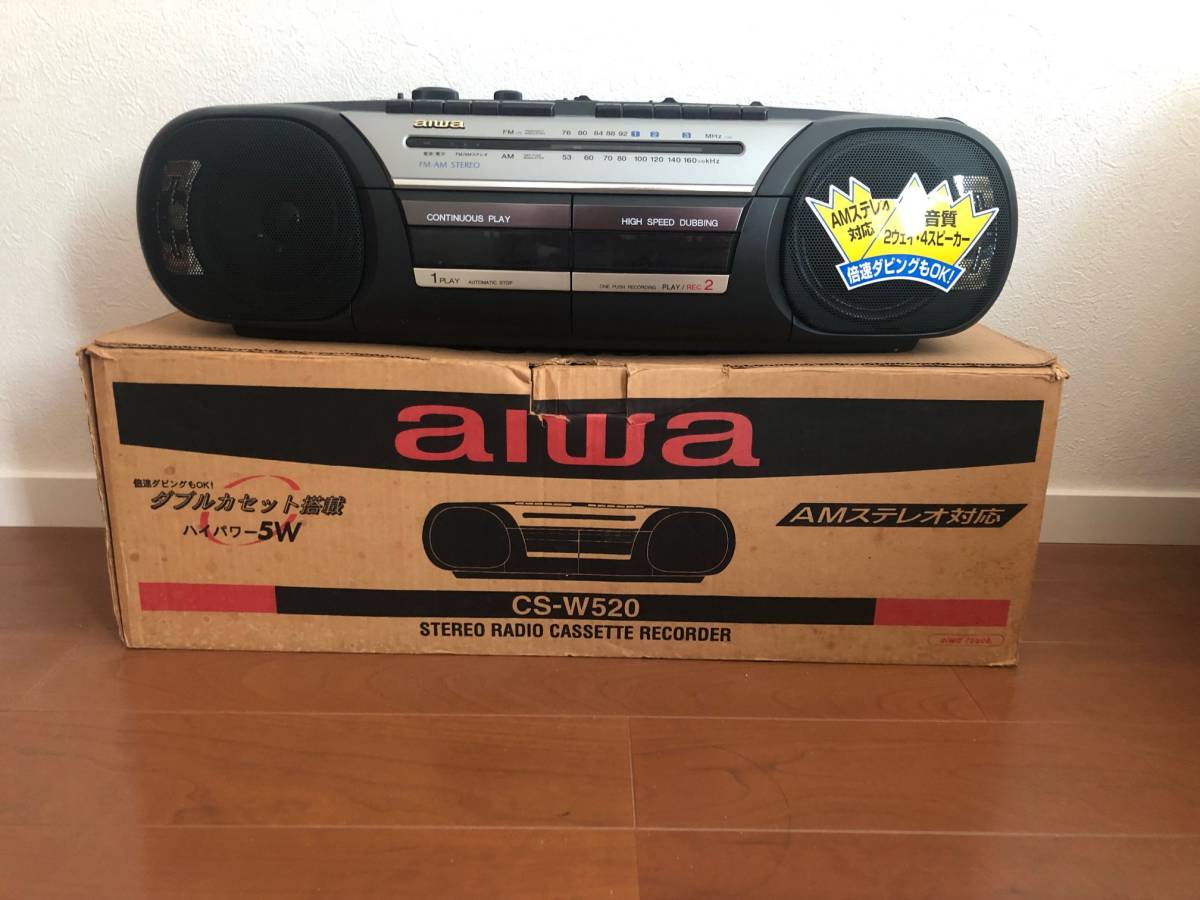 AIWA アイワ CS-M1Rマイクロカセットレコーダー ラジカセ マイクロ