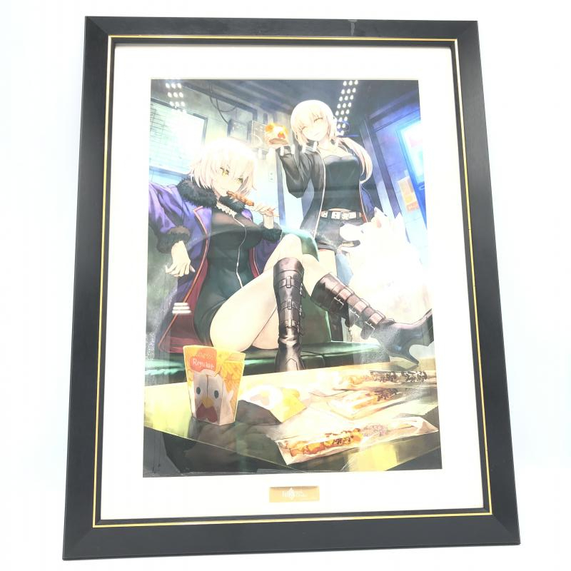 Fate × 三越 版画「セイバー」複製原画 未開封アクリルスタンド 付き