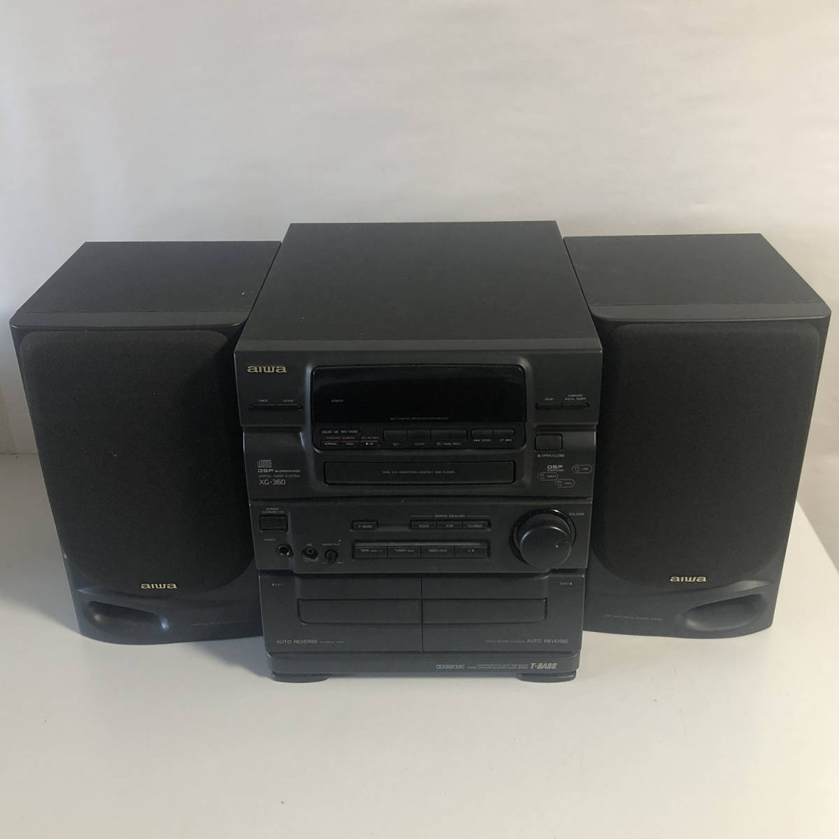 AIWA CDS-333 CD レコード カセット オーディオコンポ 昭和レトロ - その他