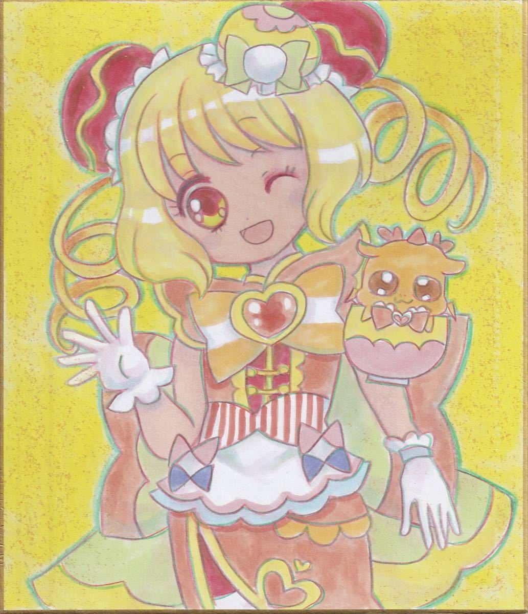 B5】ひろがるスカイ！プリキュア ひろプリ 虹ヶ丘ましろ キュアプリズム 巨大化 巨大娘 手描きイラスト 同人イラスト オンライン