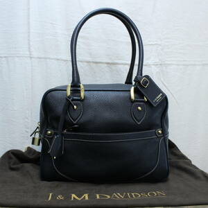 新品同様J&M DAVIDSON MIA LEATHER BOSTON BAG MADE IN SPAIN/ジェー&エムダヴィッドソンミアレザーボストンバッグ