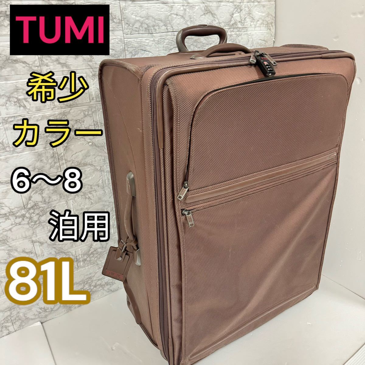 希少☆TUMI ALPHA ガーメントケース 2輪 TSAロック 22030D4-