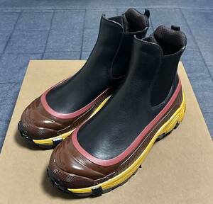 【未使用品】 BURBERRY LONDON ENGLAND バーバリー サイドゴア ブーツ サイズ40（24.5～25.0cm相当） ブラック イタリア製