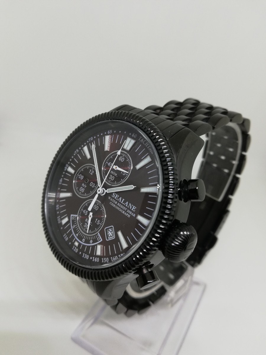 【売り物】専用8【美品】SEALANEシーレーン時計　メンズ腕時計　レッド　赤　デイデイト 時計