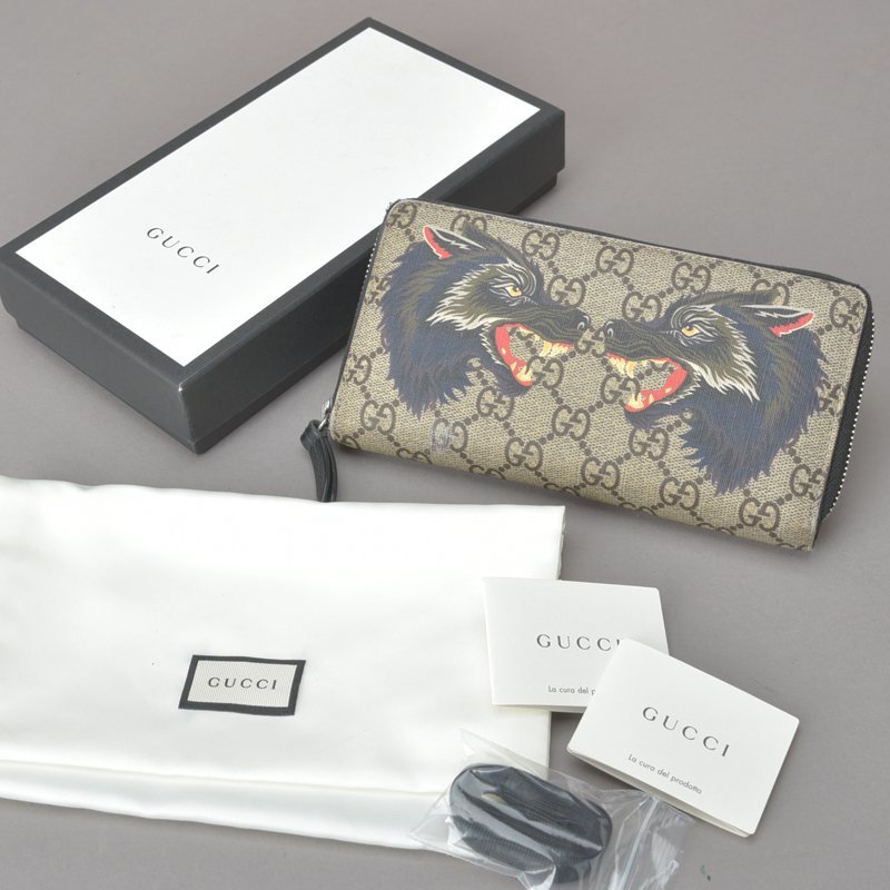 ☆希少美品 箱付き GUCCI グッチ 長財布 ラウンドジップ ロング