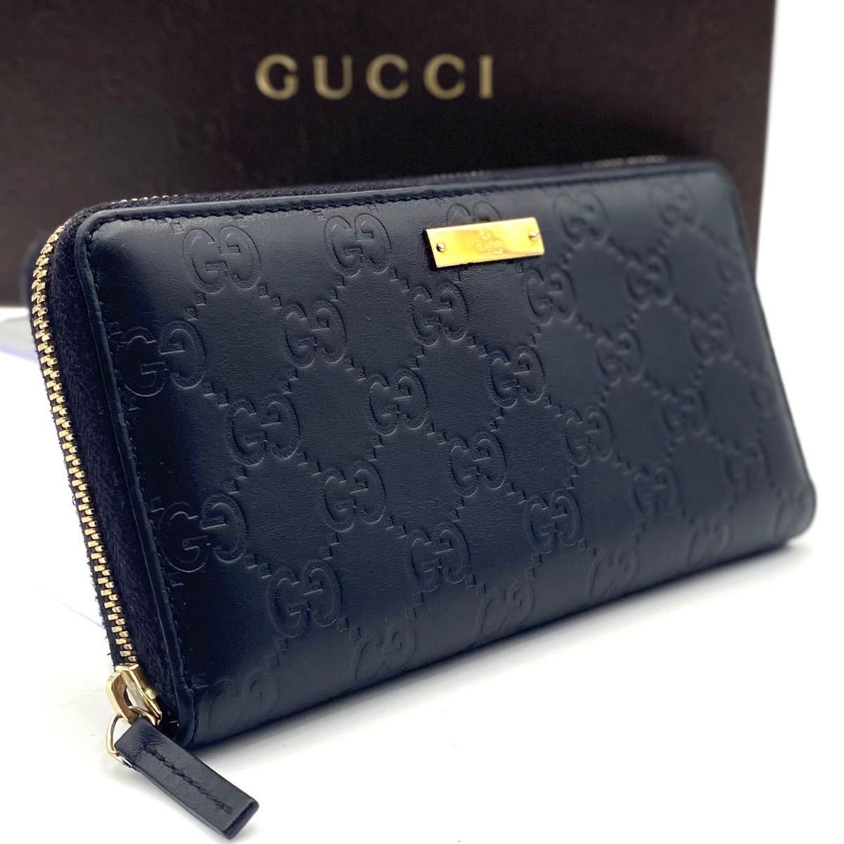 近年モデル 希少美中古 □GUCCI GGマーモント レザー 3つ折り財布