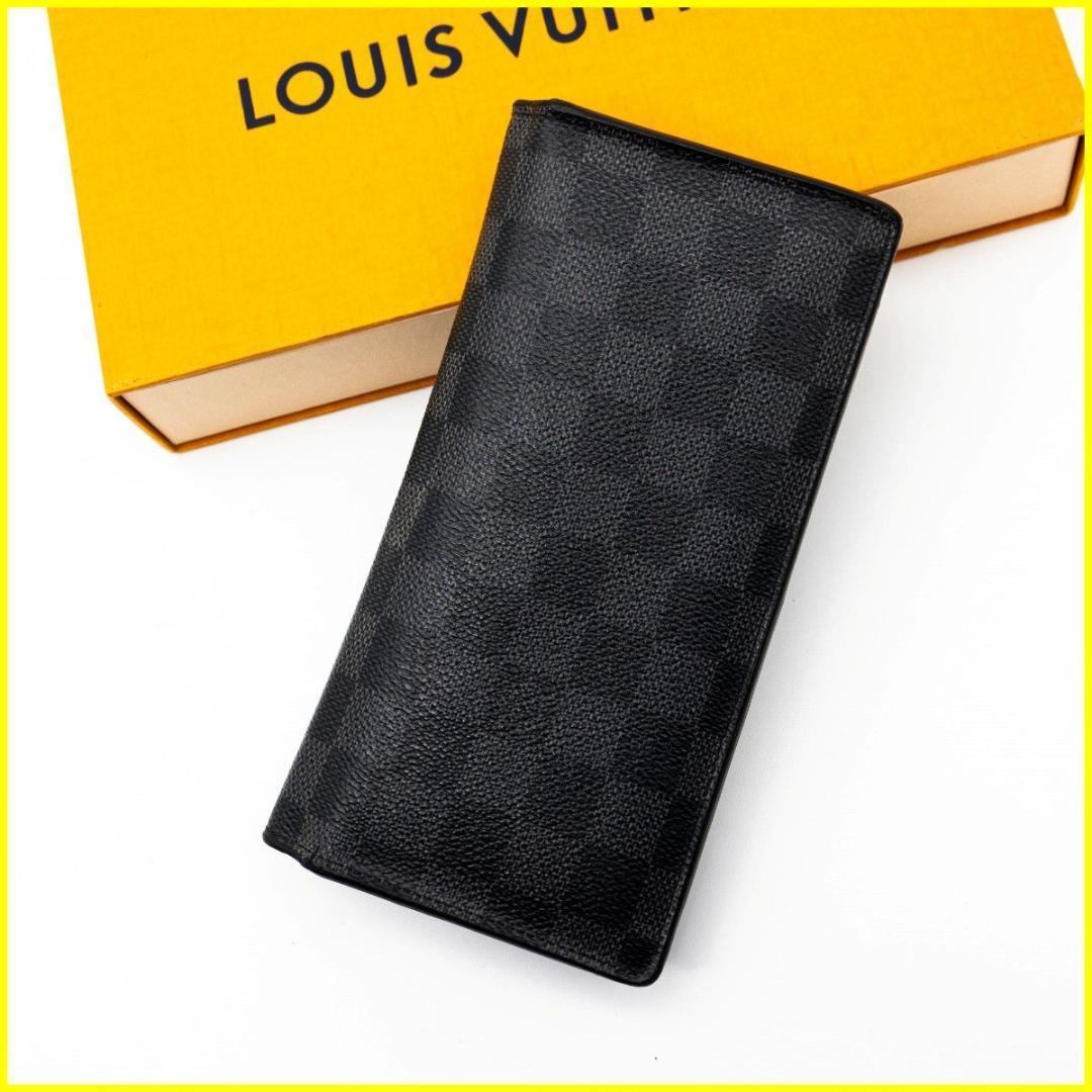 美品】LOUIS VUITTON ダミエ・グラフィット ポルトフォイユ ブラザ-