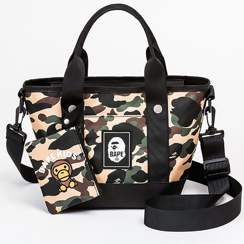 BAPE◇A BATHING APE◇型押しレザートートバッグ◇付録品ノベルティ