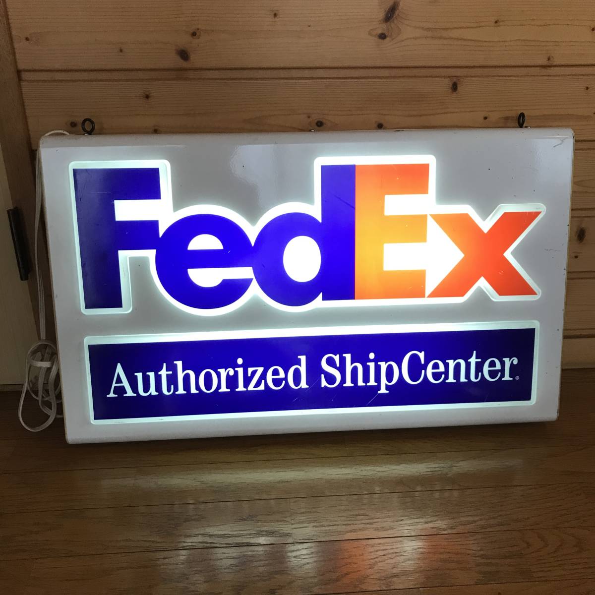 激レア！アメリカンアンティーク FEDEX電飾看板 店舗什器ストア