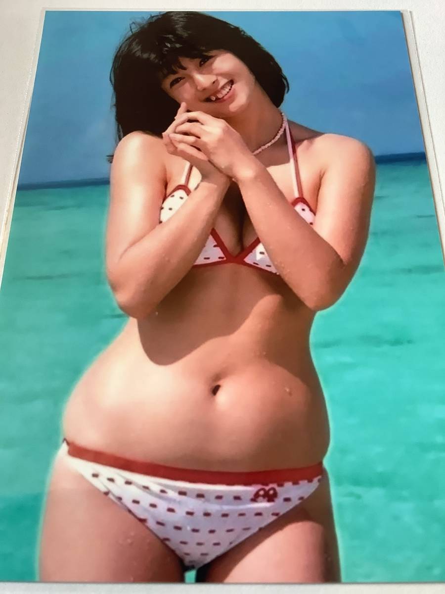 a80005) 河合奈保子 L判写真 昭和アイドル - 写真