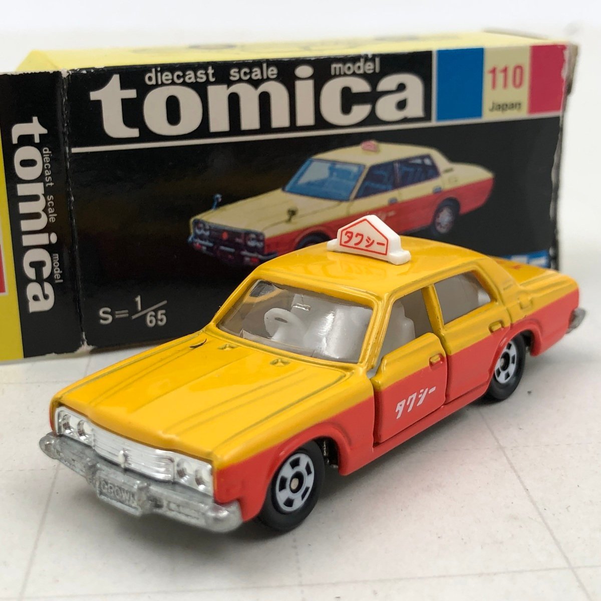 TOMICA クラウン タクシー TAXi 日本交通仕様 1Dホイール - ミニカー