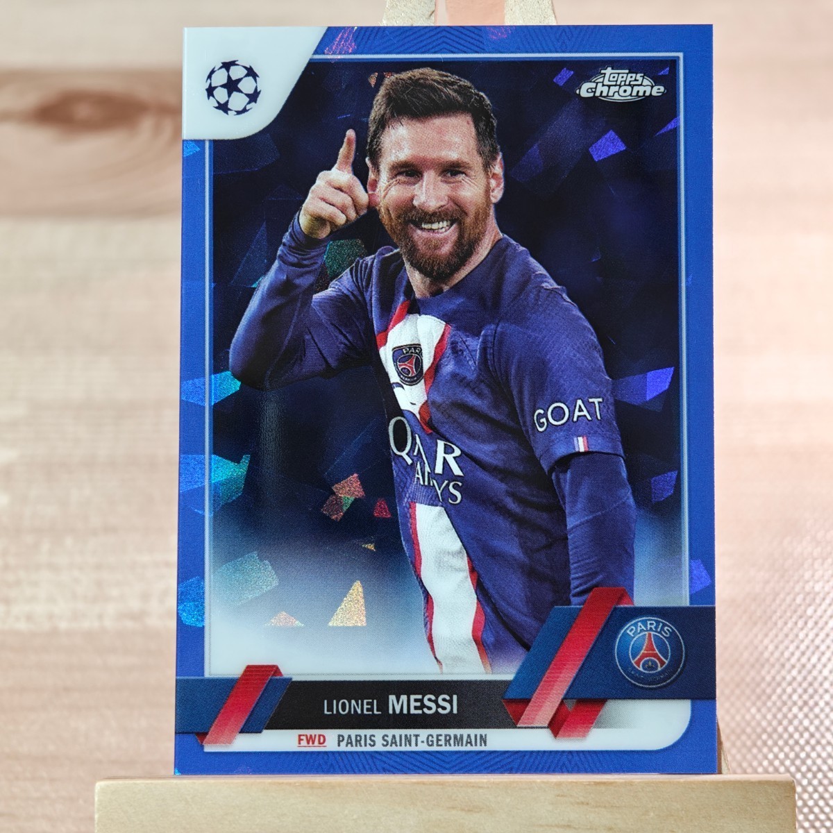 Lionel Messi メッシ PSG Topps Stadium Club Chrome 2022/2023 Blue 