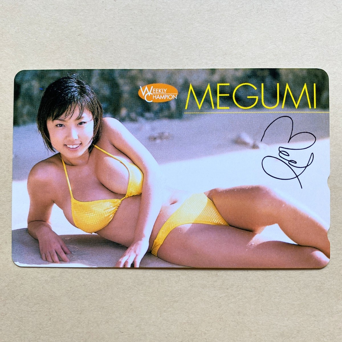 テレカ 50度 MEGUMI 週刊プレイボーイ(ま行)｜売買されたオークション情報、yahooの商品情報をアーカイブ公開 - オークファン -  女性タレント（cifiom.store）