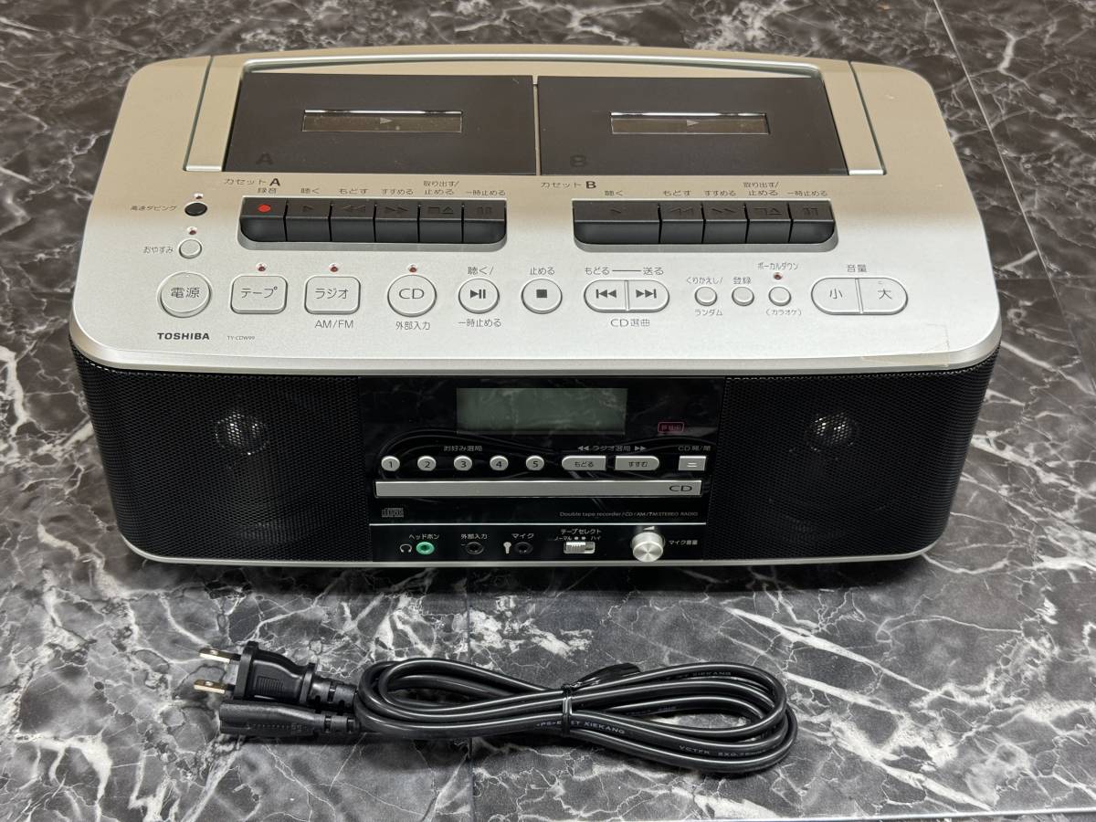 美品 東芝 CDラジオカセットレコーダー TY-CDW99-