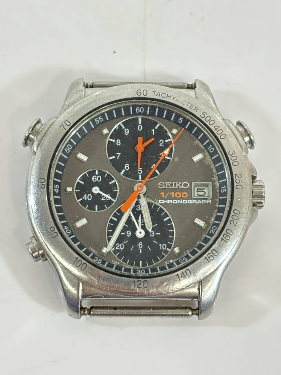 【送料無料定番】SEIKO クロノグラフ 7T52-6A00 ステンレス製 腕時計 セイコー 説明書付き/60 その他