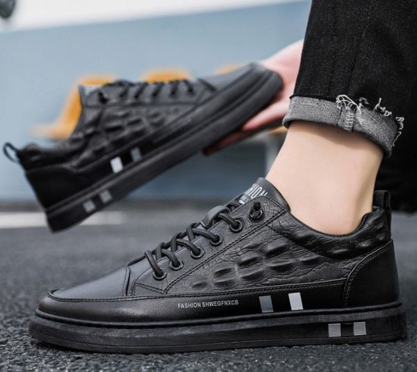完売品✨️ CONVERSE ワンスター クロコ型押し レザー 黒 25.5 ☆完売品 廃盤品 希少 レア ☆ CONVERSE ワンスター クロコ型押し