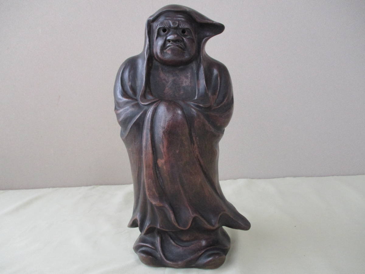 達磨大師 置物 縁起物 陶器 時代物 アンティーク 達磨大師 縁起物 置物 | Shop at JDirectItems