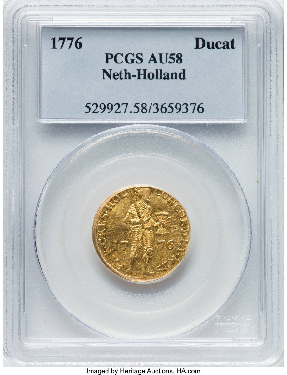 1634年 オランダ 西フリースランド州 ダカット 金貨 NGC MS61 1634年 オランダ 西フリースランド州 ダカット 金貨 NGC MS61