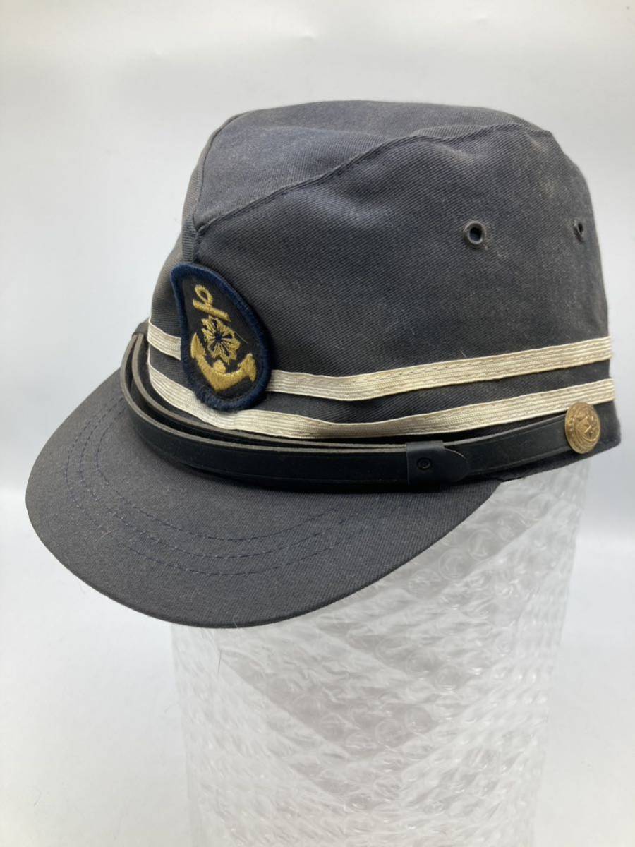日本海軍水兵帽ペンネント厚い刺繍の軍艦 超貴重品 - アンティーク 
