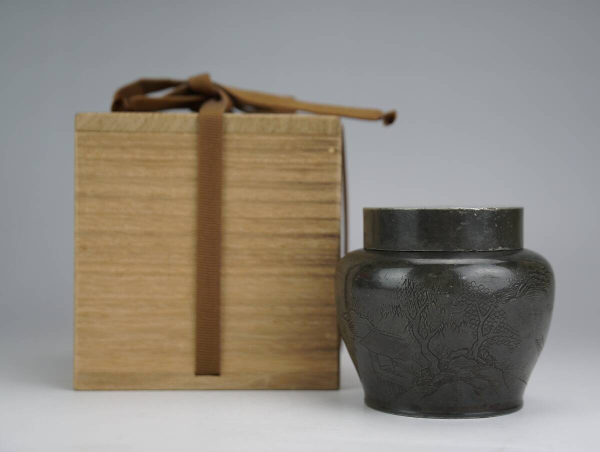 古錫 明時代 茶托 茶道具 錫製 沈存周