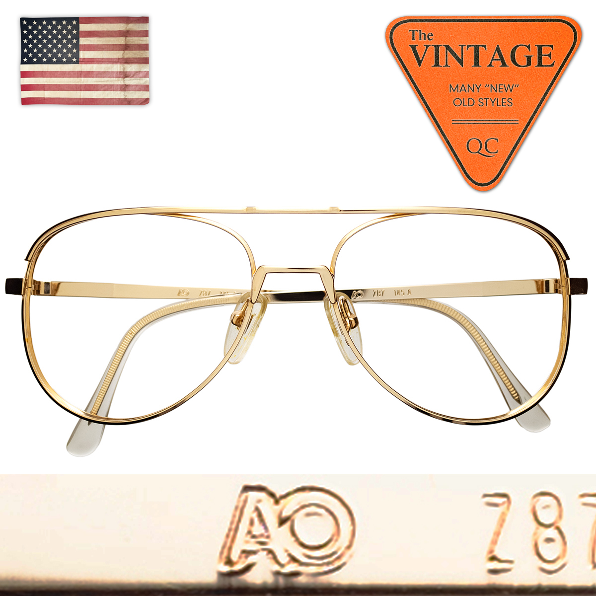 ファッション小物 デットストック 未使用 AMERICAN OPTICAL FLEXI FIT
