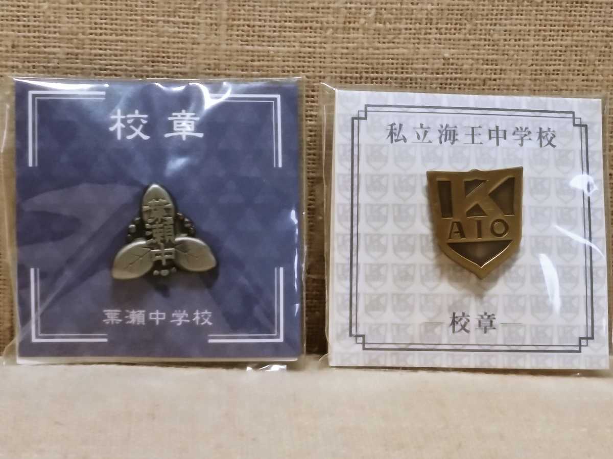 【未開封】ヒカルの碁　校章　私立海王中学校 新品未開封 ヒカルの碁 進藤ヒカル 葉瀬中学校 塔矢アキラ 海王