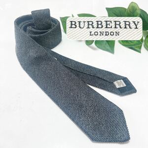 【美品】BURBERRY London ネクタイ シンプル ブラック