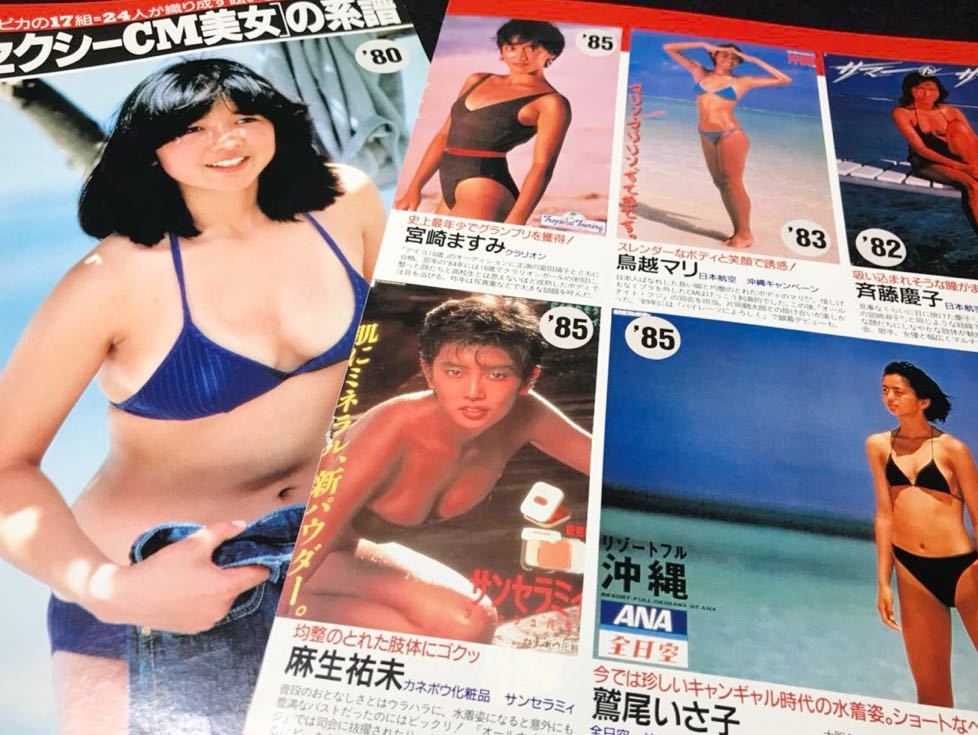 週刊ポスト1503 水着/セクシー(水沢アキ 石田えり 原田美枝子 斉藤慶子 名取裕子 アグネス