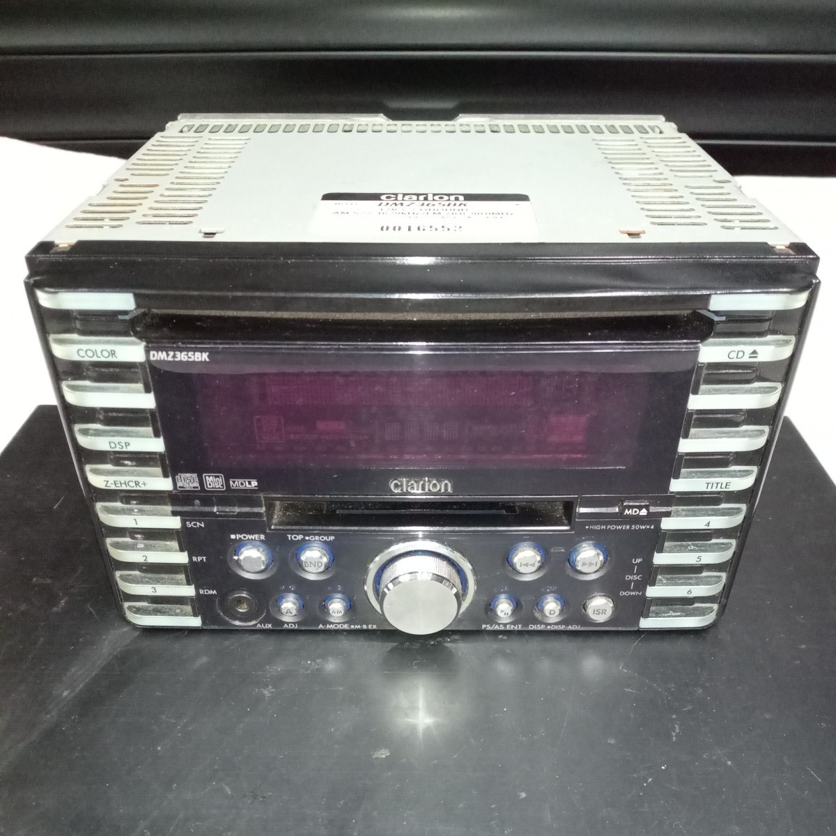 Clarion クラリオン カーオーディオ DMZ365 CD MD TUNER 2DIN 中古品 （K
