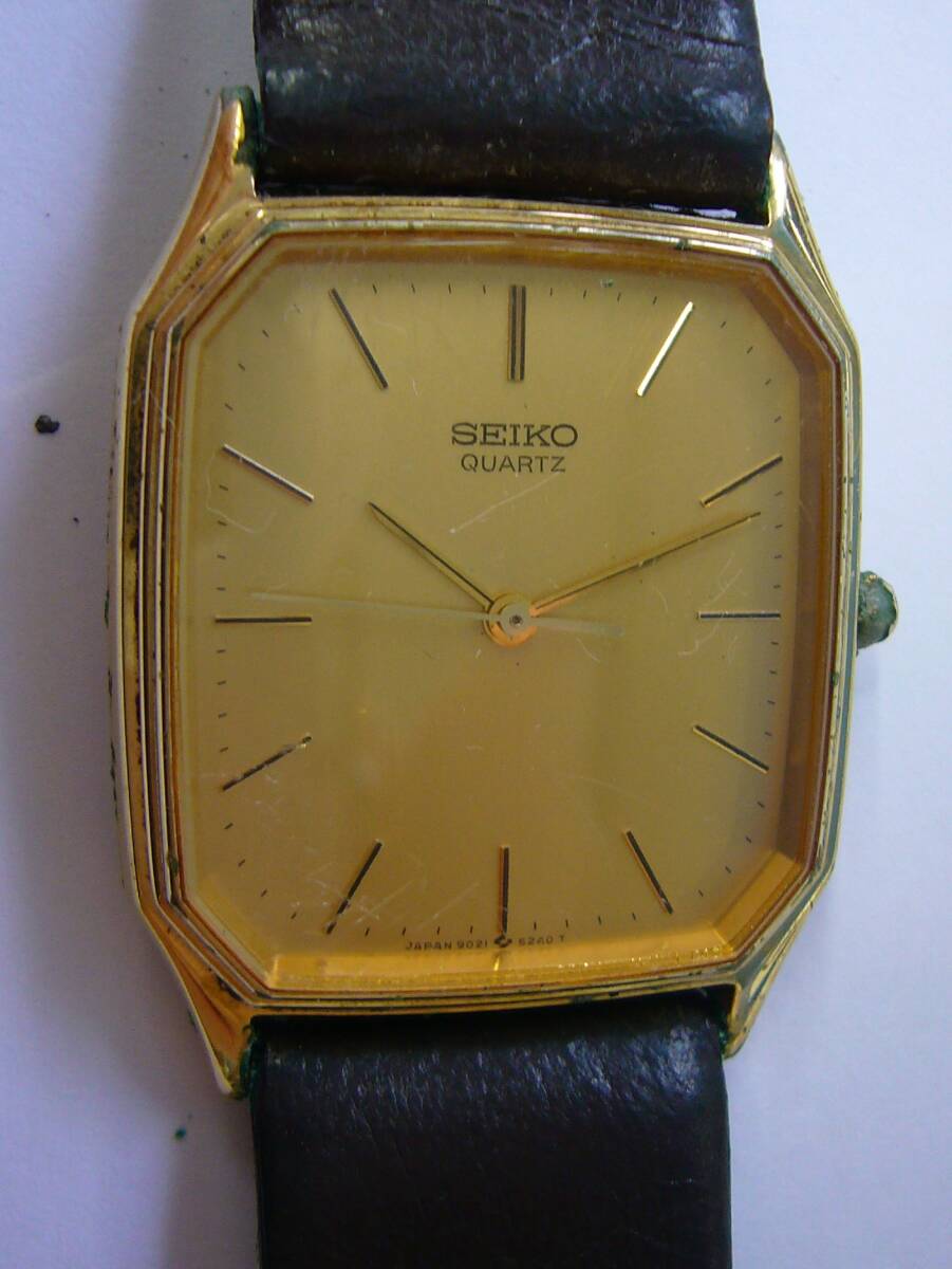 SEIKO セイコー スクエア タンク 9021-5300 クォーツ 腕時計 Amazon.co 