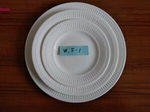 W-F-1　●WEDGWOOD・Edme (ウエッジウッド・エドミー) 　プレート5皿セット 大・26.0cm 中・22.0cm 小・17.0cm　 ビンテージ品