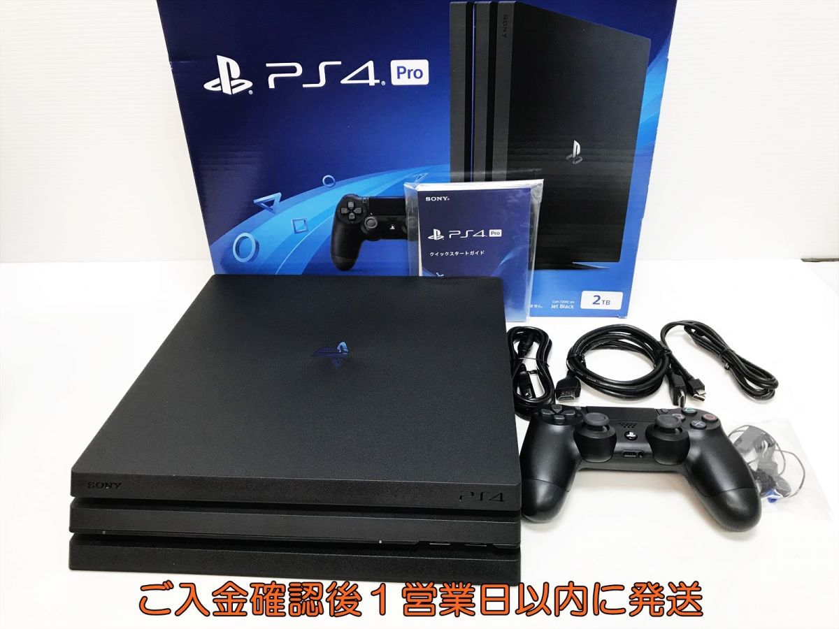 1円】PS4Pro 本体セット1TB ブラックSONY PlayStation4 CUH-7000B 初期