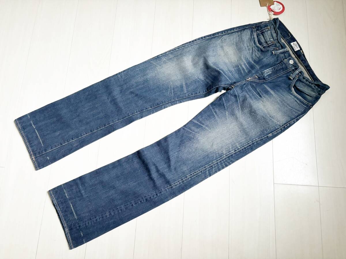 未使用《キャントン》500-1020(W32)濃紺 セルビッチ ジーンズ 日本製 
