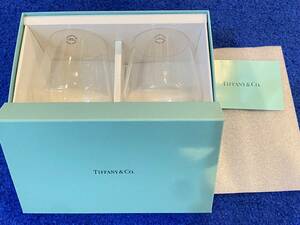【未使用】 TIFFANY&Co. ティファニー タンブラー ２点セット 食器 ペアグラス コップ クリア TCOクリスタル チャイナ 美品