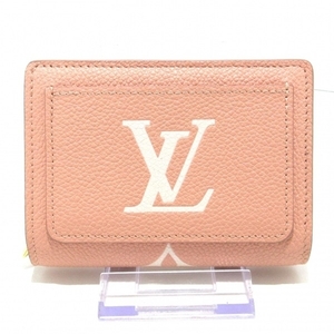 ルイヴィトン LOUIS VUITTON 2つ折り財布 M81649 ポルトフォイユクレア モノグラム・アンプラント レザー（皮革の種類：牛革） 財布