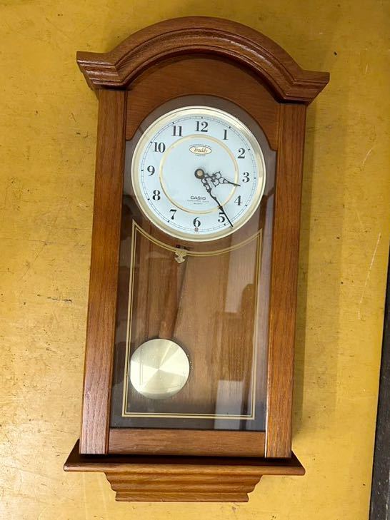 CASIO カシオ 壁掛け時計 Traddy 振り子時計 アナログ