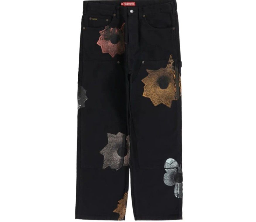30 Supreme Flag Double Knee Painter Pant Black | Shop at